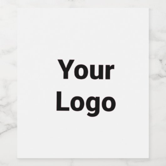 Eenvoudig minimaal elegant aangepast logo hier bed wijn etiket (Enkel label)