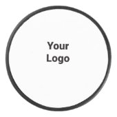 Eenvoudig minimaal elegant aangepast logo hockey puck (Voorkant)