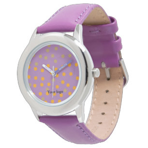 Eenvoudig minimaal elegant aangepast logo horloge