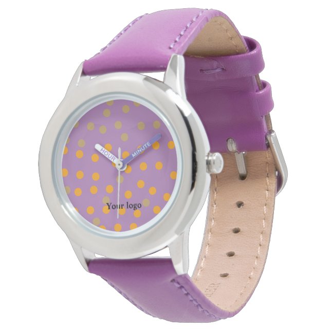 Eenvoudig minimaal elegant aangepast logo horloge (Gekanteld)