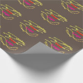 Eenvoudig minimaal elegant aangepast logo in bedri cadeaupapier (Hoek)