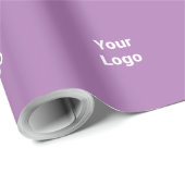 Eenvoudig minimaal elegant aangepast logo in bedri cadeaupapier (Rol Hoek)