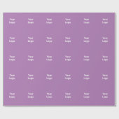 Eenvoudig minimaal elegant aangepast logo in bedri cadeaupapier (Vlak)