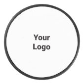 Eenvoudig minimaal elegant aangepast logo in bedri hockey puck (Voorkant)
