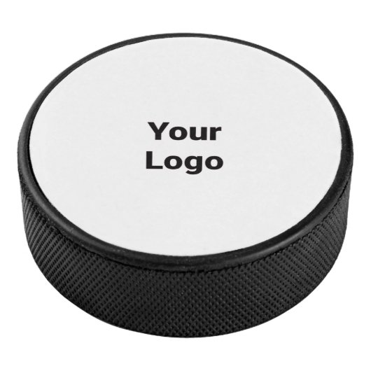 Eenvoudig minimaal elegant aangepast logo in bedri hockey puck (3/4)