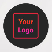 Eenvoudig minimaal elegant aangepast logo in bedri labels (Design 2)