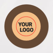 Eenvoudig minimaal elegant aangepast logo in bedri labels (Design 1)