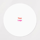 Eenvoudig minimaal elegant aangepast logo in bedri labels (Design 2)