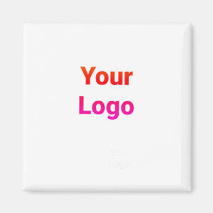 Eenvoudig minimaal elegant aangepast logo in bedri magneet