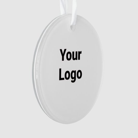 Eenvoudig minimaal elegant aangepast logo in bedri ornament (voorkant)