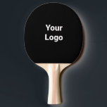 Eenvoudig minimaal elegant aangepast logo in bedri tafeltennisbatje<br><div class="desc">Ontwerp</div>