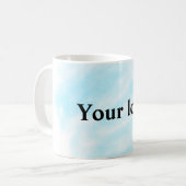 Eenvoudig minimaal elegant aangepast logo koffiemok (Voorkant links)