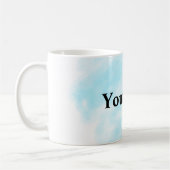 Eenvoudig minimaal elegant aangepast logo koffiemok (Links)