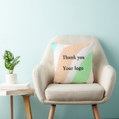 Eenvoudig minimaal elegant aangepast logo kussen (Stoel)