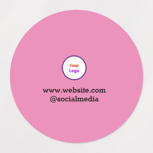 Eenvoudig minimaal elegant aangepast logo labels (Design 2)