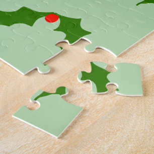 Eenvoudig minimaal elegant aangepast logo legpuzzel