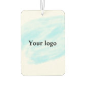 Eenvoudig minimaal elegant aangepast logo luchtverfrisser (Achterkant)