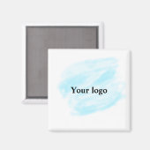 Eenvoudig minimaal elegant aangepast logo magneet (Voorkant / Achterkant)