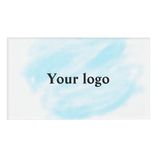 Eenvoudig minimaal elegant aangepast logo naambadge (Voorkant)