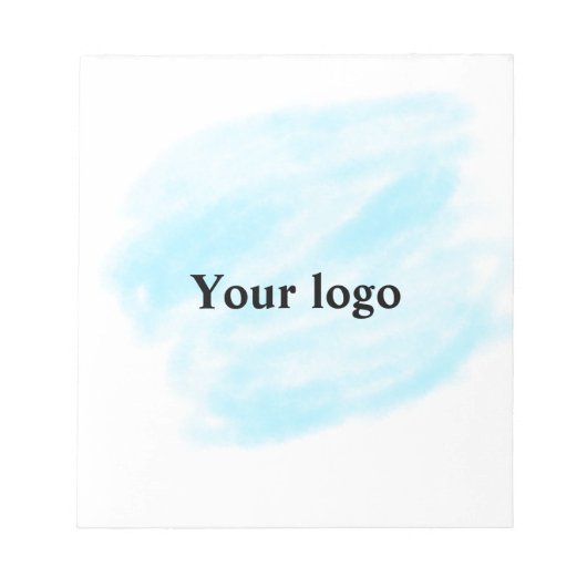 Eenvoudig minimaal elegant aangepast logo notitieblok (Voorkant)