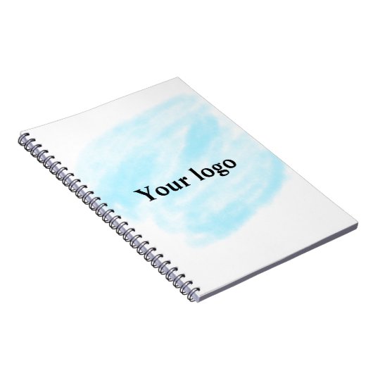 Eenvoudig minimaal elegant aangepast logo notitieboek (Rechterzijde)