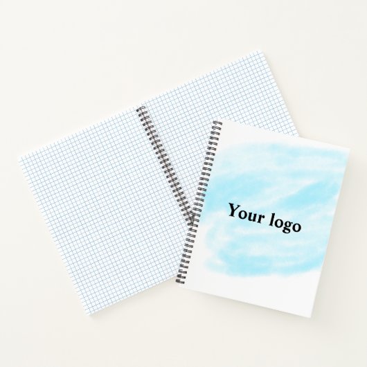 Eenvoudig minimaal elegant aangepast logo notitieboek (Binnen)
