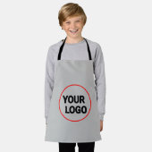 Eenvoudig minimaal elegant aangepast logo schort (Gedragen)