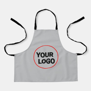 Eenvoudig minimaal elegant aangepast logo schort