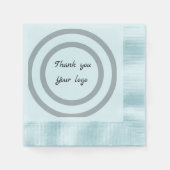 Eenvoudig minimaal elegant aangepast logo servet (Voorkant)