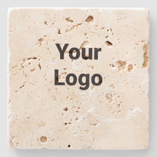 Eenvoudig minimaal elegant aangepast logo stenen onderzetter (Voorkant)