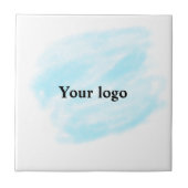 Eenvoudig minimaal elegant aangepast logo tegeltje (Voorkant)