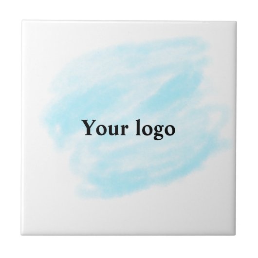 Eenvoudig minimaal elegant aangepast logo tegeltje (Voorkant)