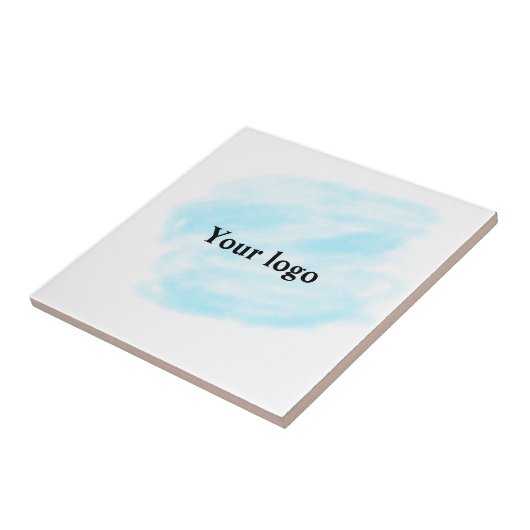 Eenvoudig minimaal elegant aangepast logo tegeltje (Zijkant)