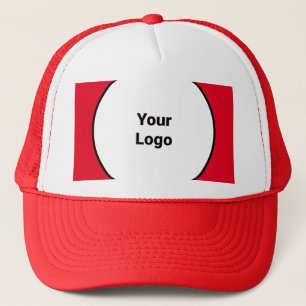 Eenvoudig minimaal elegant aangepast logo trucker pet