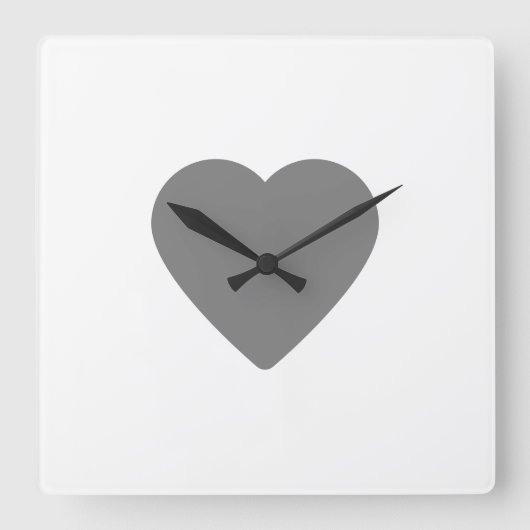 Eenvoudig minimaal elegant aangepast logo vierkante klok (Voorkant)