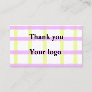 Eenvoudig minimaal elegant aangepast logo visitekaartje