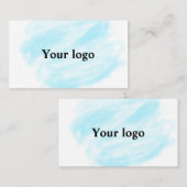 Eenvoudig minimaal elegant aangepast logo visitekaartje (Voorkant / Achterkant)