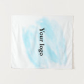 Eenvoudig minimaal elegant aangepast logo wandkleed (Voorkant (horizontaal))