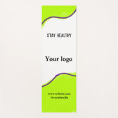 Eenvoudig minimaal elegant aangepast logo yogamat (Voorkant)