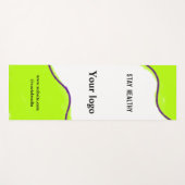 Eenvoudig minimaal elegant aangepast logo yogamat (Voorkant (horizontaal))