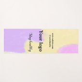 Eenvoudig minimaal elegant aangepast logo yogamat (Voorkant (horizontaal))