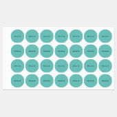 Eenvoudig minimaal elegant aangepast voeg jouw tek labels (Vel)