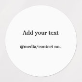 Eenvoudig minimaal elegant aangepast voeg jouw tek labels (Design 2)