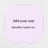 Eenvoudig minimaal elegant aangepast voeg jouw tek labels (Design 1)