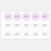 Eenvoudig minimaal elegant aangepast voeg jouw tek labels (Vel)