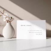 Eenvoudig minimaal elegant bruidsmeisje voorstel kaart