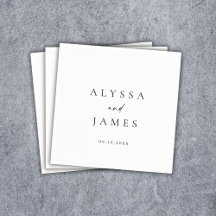 Eenvoudig minimaal elegant bruiloft