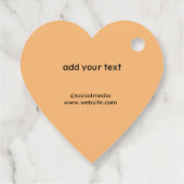 Eenvoudig minimaal elegant cadeautje voor blije fe bedankjes labels (Achterkant)