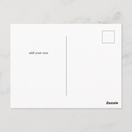 Eenvoudig minimaal elegant dank u elegant gebruik briefkaart (Achterkant)