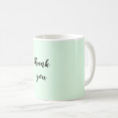 Eenvoudig minimaal elegant dank u elegant gebruik  koffiemok (Voorkant rechts)